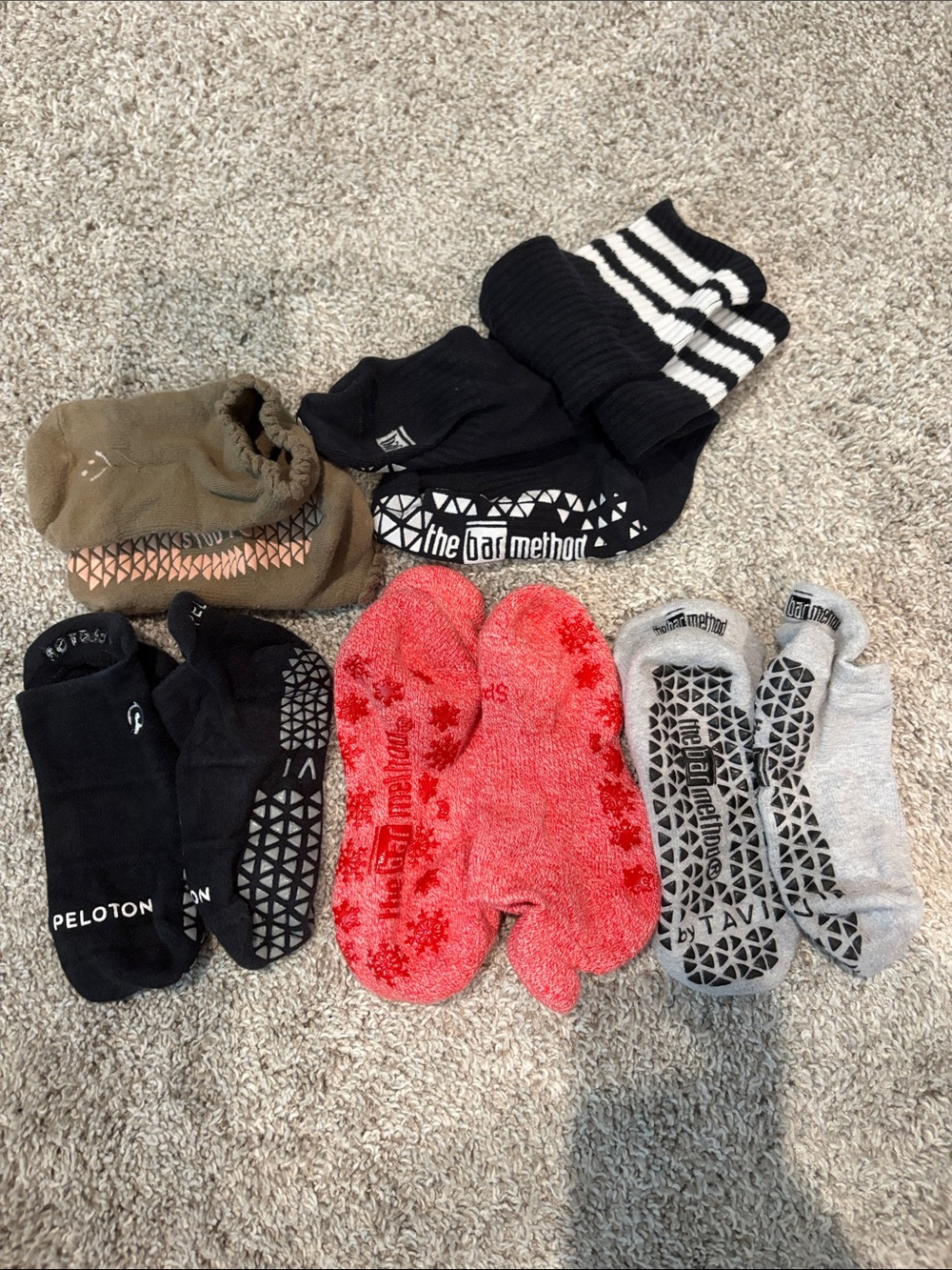5 Pairs of Grippy Socks